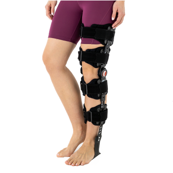 Orteza stawu kolanowego z zegarem i ujęciem stopy długa - OKD-28 - Reh4mat